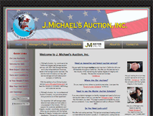Tablet Screenshot of jmichaelsauction.com